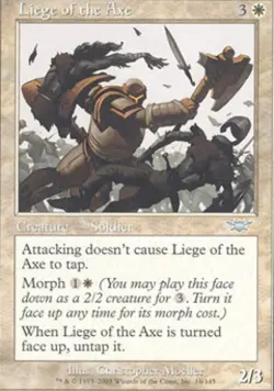 Liege of the Axe -Foil Medium Play MTG Legions - Image 1