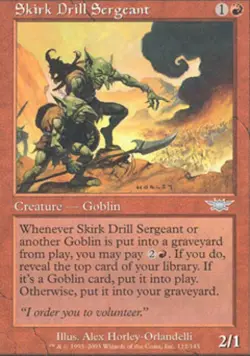 Skirk Drill Sergeant -Foil Medium Play MTG Legions - Image 1