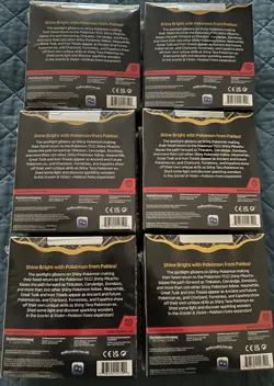 LOT OF 6 Pokemon TCG Scarlet & Violet Paldean Fates SV4.5 Bundle Booster Box NEW - Image 2