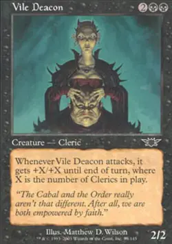 Vile Deacon -Foil Medium Play MTG Legions - Image 1