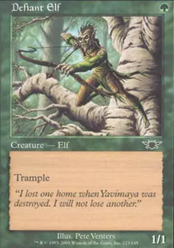 Defiant Elf -Foil Medium Play MTG Legions - Image 1