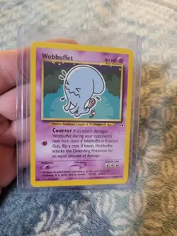 Pokemon WOBBUFFET Card NEO DISCOVERY Set 35/75 Non-Holo RARE - Image 1