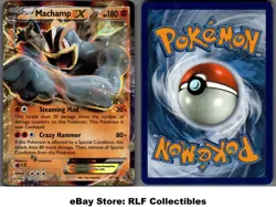 2016 Pokemon, XY Promos, #XY108 Machamp EX, Holo Black Star Promo - Image 1