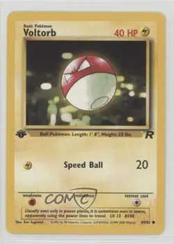 Voltorb 1st Ed. Pokemon Team Rocket #69 2000 16f0 - Image 1