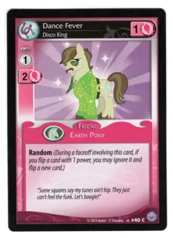 2013 MLP My Little Pony Premier CCG - Dance Fever #40 - Hasbro TCG Card - Image 1
