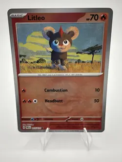 Litleo (Master Ball Pattern) 015/131 Sv: Prismatic Evolutions Holo (Pokemon TCG) - Image 1