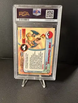 2000 Topps Chrome Pokemon Charizard Pokemon Tv Sparkle #6 PSA 9 POP 13!! - Image 2