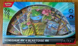 Venusaur ex & Blastoise ex Premium Collection GameStop Exclusive - Pokemon TCG - Image 1