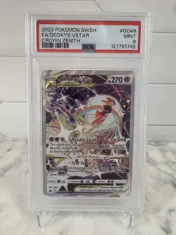 #GG46 2023 Pokemon SWSH FA/Deoxys Vstar Crown Zenith PSA Mint 9 - Image 1