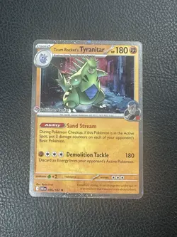Pokemon TCG Team Rocket’s Tyranitar Pokemon Center Stamped Promo - Image 1