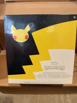 Factory Sealed Pokemon Center Celebrations ETB Elite Trainer Box W/ Acrylic Case 820650809866 - Image 1