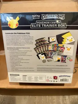 Factory Sealed Pokemon Center Celebrations ETB Elite Trainer Box W/ Acrylic Case 820650809866 - Image 2
