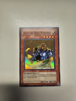 Yugioh Freed the Brave Wanderer IOC-014 Unlimited Super Rare Holo - LP - Image 1