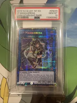 2019 YUGIOH I:P Masquerena 1st Ed Starlight Rare CHIM-EN049 PSA 10 Gem Mint - Image 1