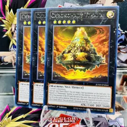 3x Yugioh Playset Chronomaly Vimana JUSH-EN044 Rare 1st Ed Near Mint - Image 1