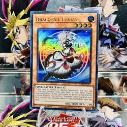 Yugioh Dracotail Lukias JUSH-EN001 Ultra Rare 1st Ed Near Mint - Image 1