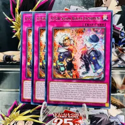 3x Yugioh Playset K9-EW Special Release Experiment JUSH-EN041 Rare 1st Near Mint - Image 1