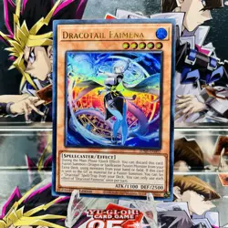 Yugioh Dracotail Faimena JUSH-EN002 Ultra Rare 1st Ed Near Mint - Image 1