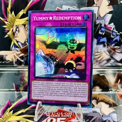 Yugioh YummyRedemption JUSH-EN026 Super Rare 1st Ed Near Mint - Image 1