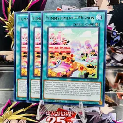 3x Yugioh Playset YummyusmentMignon JUSH-EN023 Rare 1st Ed Near Mint - Image 1