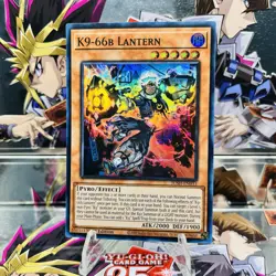 Yugioh K9-66b Lantern JUSH-EN033 Super Rare 1st Ed Near Mint - Image 1