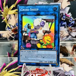 Yugioh Cross-Sheep JUSH-EN048 Super Rare 1st Ed Near Mint - Image 1