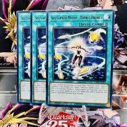 3x Yugioh Playset Sky Striker Mecha - Hornet Drones JUSH-EN053 Rare Near Mint - Image 1