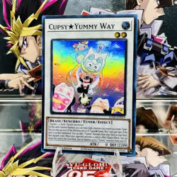 Yugioh CupsyYummy Way JUSH-EN019 Super Rare 1st Ed Near Mint - Image 1