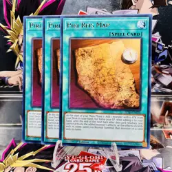 3x Yugioh Playset Piri Reis Map JUSH-EN030 Rare 1st Ed Near Mint - Image 1