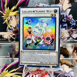Yugioh LollipoYummy Way JUSH-EN021 Super Rare 1st Ed Near Mint - Image 1
