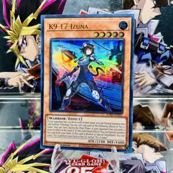 Yugioh K9-17 Izuna JUSH-EN031 Ultra Rare 1st Ed Near Mint - Image 1
