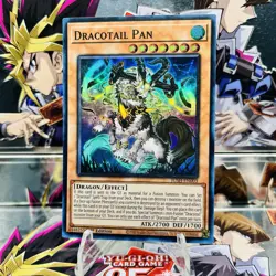 Yugioh Dracotail Pan JUSH-EN003 Super Rare 1st Ed Near Mint - Image 1