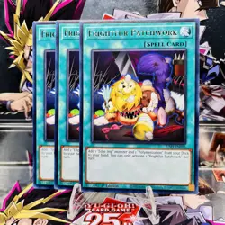 3x Yugioh Playset Frightfur Patchwork JUSH-EN015 Rare 1st Ed Near Mint - Image 1
