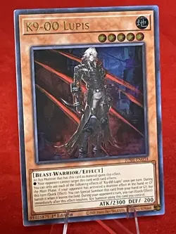 Yugioh K9-00 Lupis JUSH-EN034 Ultra Rare 1st Ed Near Mint - Image 3
