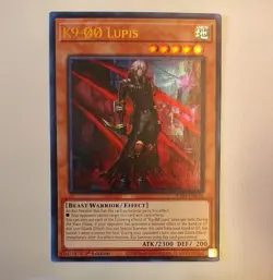 Yugioh K9-00 Lupis JUSH-EN034 Ultra Rare 1st Ed Near Mint - Image 1
