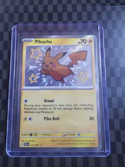 Pokemon SV Paldean Fates Baby Shiny Pikachu Card 131/091 - Image 1