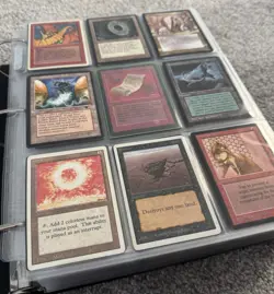 Giant Old Vintage Magic The Gathering 1188 Cards Collection Binder Alpha Mtg Lot - Image 1