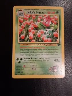 Pokemon TCG Gym Challenge Erika's Ivysaur Card 41/132 Unlimited Uncommon - Image 1