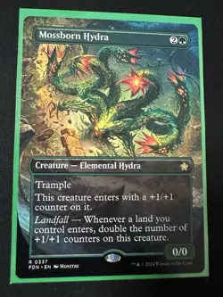MTG Mossborn Hydra (Borderless) Foundations - Image 1