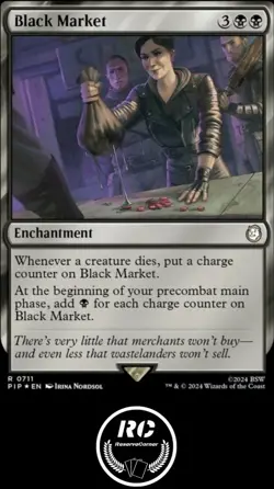 Black Market Rare FOIL NM MTG Card PIP Fallout Fast US Tracked Shipping - Image 1