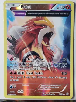 REVERSE HOLO Entei 15/98 LP - XY Ancient Origins Pokemon Card - Image 1