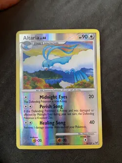 Altaria 18/127 Platinum Reverse Holo English Pokemon Card Light Played - Image 1