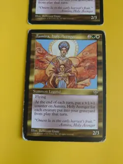 Asmira, Holy Avenger x2 Legend HP as pics Mirage. Old Vintage. MTG 2 cards - Image 2