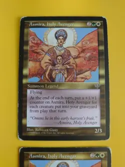 Asmira, Holy Avenger x2 Legend HP as pics Mirage. Old Vintage. MTG 2 cards - Image 3