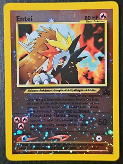 2x Pokemon Neo Entei Black Star Promo Card #34 Movie Promo BRAND NEW SEALED - Image 3