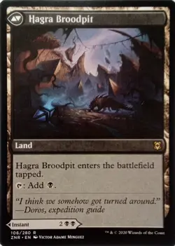 106/280 HAGRA MAULING / HAGRA BROODPIT RARE ZENDIKAR RISING MTG CARD - Image 2