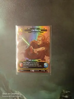 Cin Drallig - Star Wars Unlimited LOF Prestige Foil Card 1105 Legends - Image 1