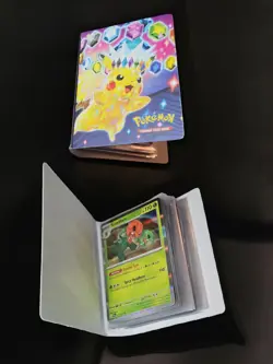 Pokemon SURGING SPARKS PIKACHU MINI CARD HOLDER 2024 Lot Of 45 Pokemon Cards - Image 1