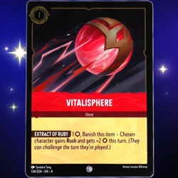 Vitalisphere Item Card - Foil - Disney Lorcana TCG Ursula's Return #134/204 - Image 1