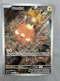 Pokemon Stunfisk TCG Card 202/191 Surging Sparks Illustration Rare MINT - Image 2